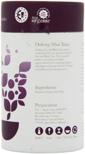 Solaris Tea Organic Loose Whole Leaf Oolong Shui Xian 75 g