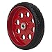 COSCO 10 Inch Low Profile Replacement Hand Trucks, Flat-Free, (Red, 2 Pack) Wheels