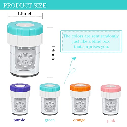 Upaclaire YXS01 2 Pcs Contacts Case Cleaner Machines, Upaclaire Daily Vision Care Manually Contact Lens Washer Cleaner Plastic thumb #1