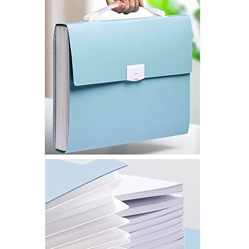Expanding File Folder With Handle,A4 Size Accordion File Organizer Portable And Waterproof,12 Pockets Monthly Document Organizer, Plastic File Organizer With Colored Labels For Office/Back To School #TOP4