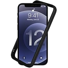 RhinoShield Bumper Case Compatible with [iPhone 12 Pro Max] | CrashGuard NX - Shock Absorbent Slim Design Protective Cover 3.5M / 11ft Drop Protection - Black