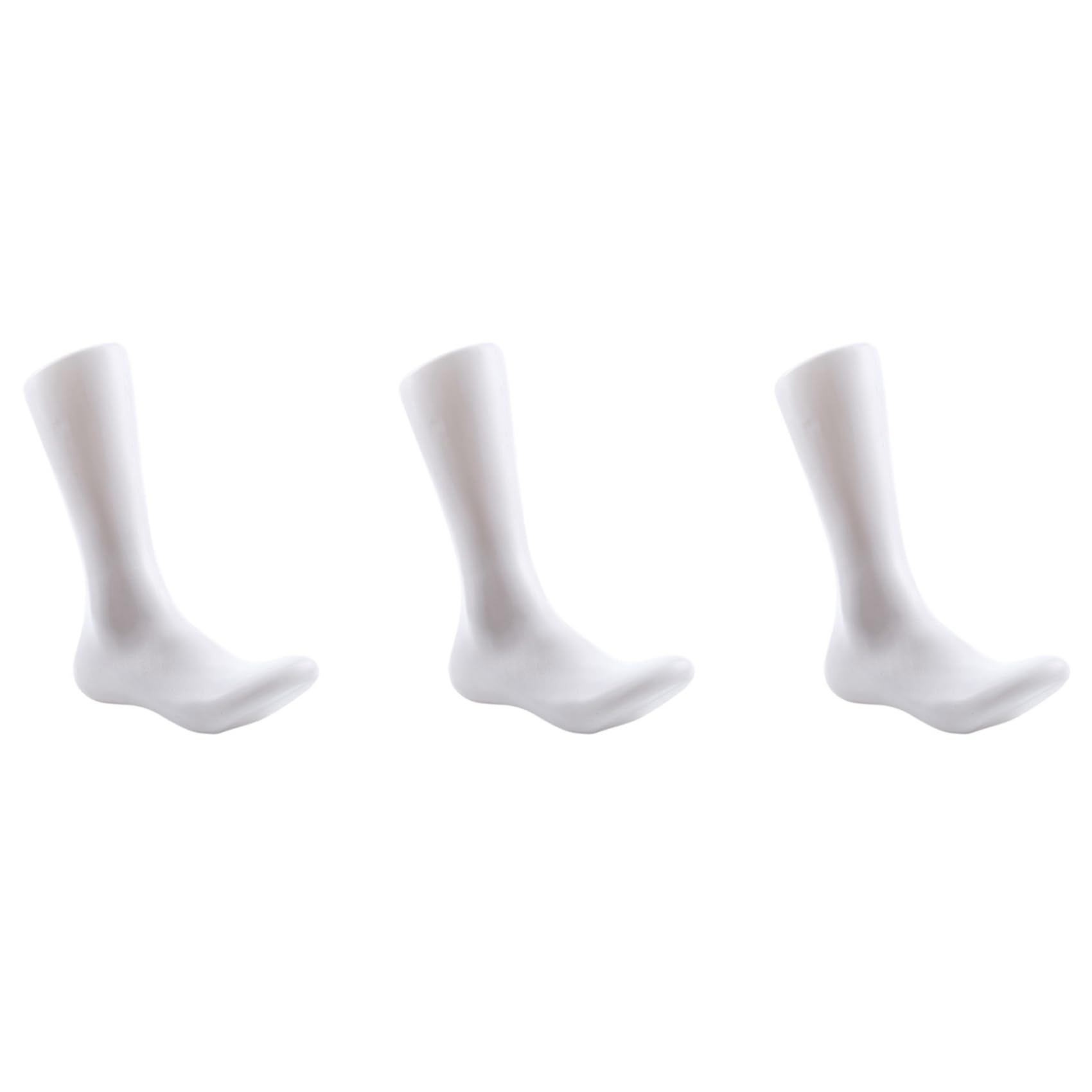 Hndhbfgrt 3X Male Legs Feet Foot Mannequin Sock Display Mold Short Stocking, Male