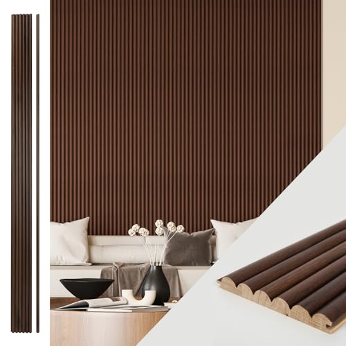 Art3d Fluted Wood Panel for Wall and Ceiling, Beaded Accent