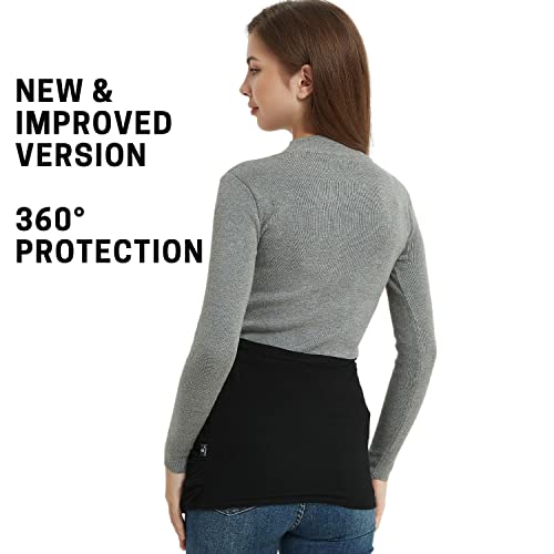 Radia Smart Emf Protection Pregnancy Belly Band, Anti-Radiation, Radiation Shield Maternity Black/Cream (Black) #TOP1