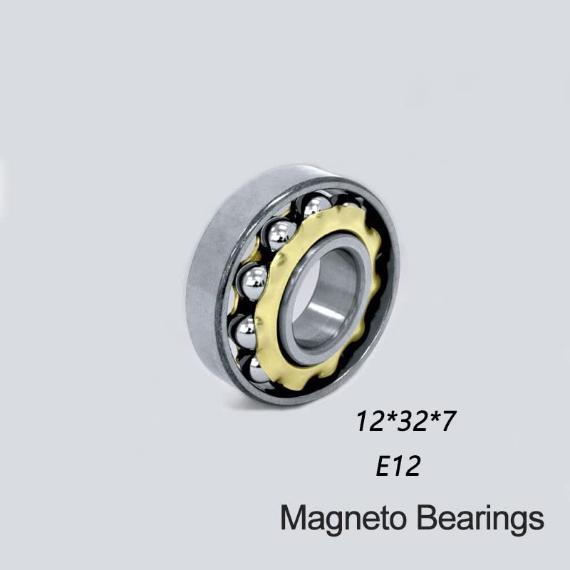 1 PC E12 Magnetlager 12 * 32 * 7 mm Winkelkontakt Separate dauerhafte Motorkugellager EN12 FB12