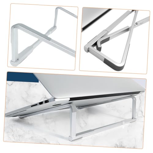 Soporte Plegable de Metal para Laptop OUNONA Plata miniatura 7