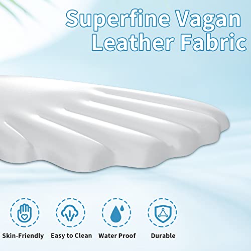 Angel Wings Cloud Keyboard Wrist Rest, Soft Leather Memory Foam Wrist Support/Cushion For Cool Typing, Ergonomic Kwaii Wing Computer Palm Rest For Pc Gaming/Office/Laptop/Hand Pad/Cute Desk/Mac(White) #TOP4