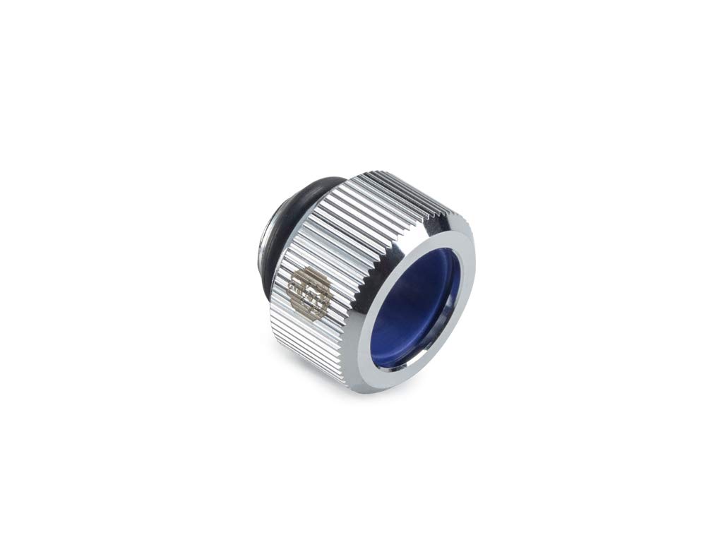 Bitspower Touchaqua Advanced G1/4" ajuste de apriete para tubo rígido de 14 mm OD, color plateado glorioso, paquete de 2