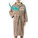 Produktbild Baroni Home Personalisierte Bademantel mit Kapuze, Herren und Damen, 100% Baumwolle, saugfähig und bequem - beige, XL