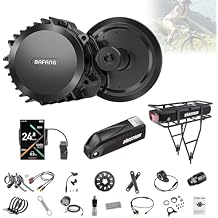 BAFANG BBS-HD Mid Drive Motor Kit,48V/52V 1000W CAN Bus Ebike Conversion Kit with LCD Display, USB Programmable, Fits 68-73/100/120mm Bottom Bracket, Battery Optional