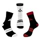 Fahrradsocken Cliff Edge – 3 Paar lange Socken für Radfahrer