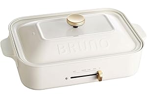 BRUNO Compact Hot Plate + Takoyaki Plate + Ceramic-Coated Pot + Grill Plate 4-Piece Set