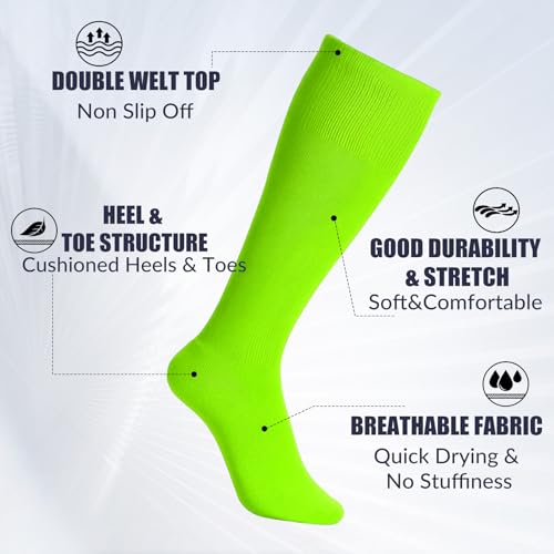 Image of JASGOOD 2 Pack Baseball Socks and Belt Combo Set Softball Socks and Belts Elastic Waist Belt for Youth and Adult Boys