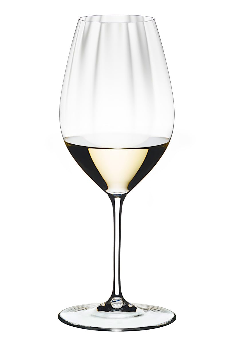 RIEDEL Copa de vino Rendimiento Riesling, 4 pack, cristal transparente, premium hecho a máquina