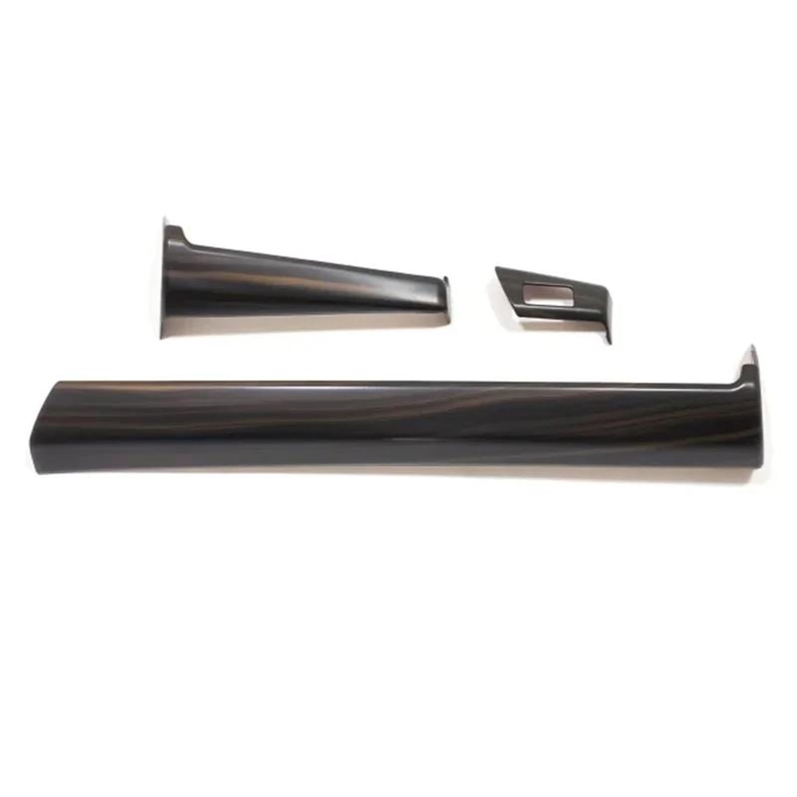 RHD LHD for Vezel for HR-V for E:HEV 2021 2022 2023 ABS Black Front Dashboard Center Console Panel Decorative Cover Trim Interior Decal Trim(LHD ABS Wood)