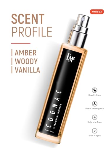 Image of EM5 C0GNAC Unisex Perfume | Eau de Parfum Spray for Men & Women | Woody Amber Warm Spicy Accords Fragrance | Luxury Gift for Him /Her | 15 ml