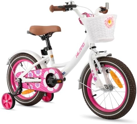 HILAND Girls Bike for Toddlers and Kids Ages 2-7 Years Old, 12 14...