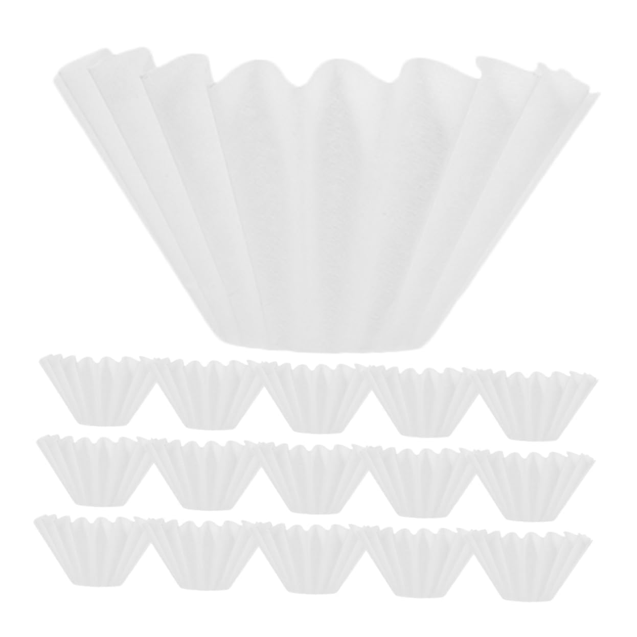 MAGICLULU 250 Piezas Papel De Filtro De Filtrar Cesta De Filtros De Vasos De Papel Filtrante De Para Espresso Filtro De De Suministros De