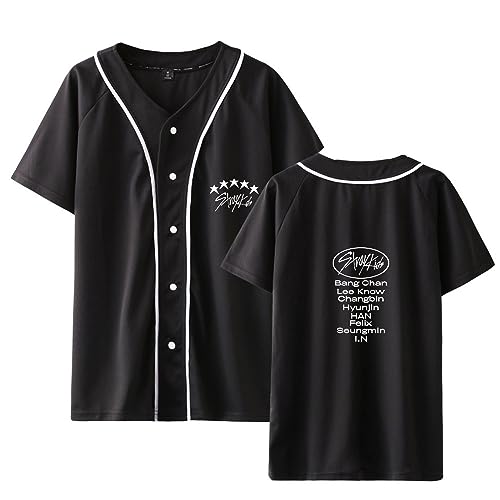 Xkpopfans Stray Kids Album 5 Star Shirt Baseball Jersey Hyunjin Jisung Bangchan Support T-Shirt
