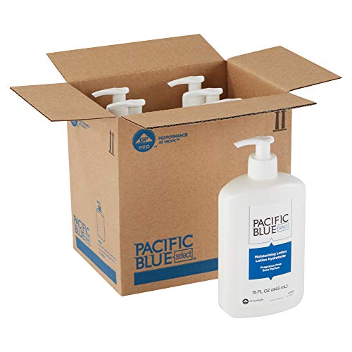 Image of Georgia-Pacific Pacific Blue Select Countertop Moisturizing Lotion by GP PRO, Unscented, 43461, 443 mL Per Bottle, 6 Bottles Per Case