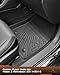 Car Cargo Liner & Floor Mats for Mazda 3 Hatchback: 2014 2015 2016 2017 2018 Custom Fit All Weather Waterproof TPE Floor Liners, Front & Rear & Cargo Mat Tray Accessories, 4PCS (No Fit for Sedan)