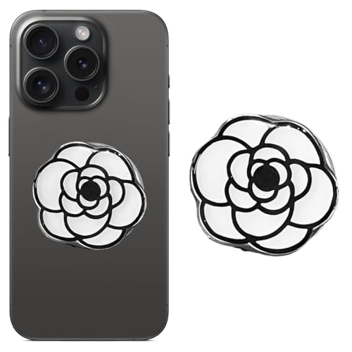 KIRZAX 1 Pieza Agarre Kindle Magnético, Diseño Camelia, Soporte & Agarre Plegable para Smartphone/Kindle/Tableta, Accesorios Kindle