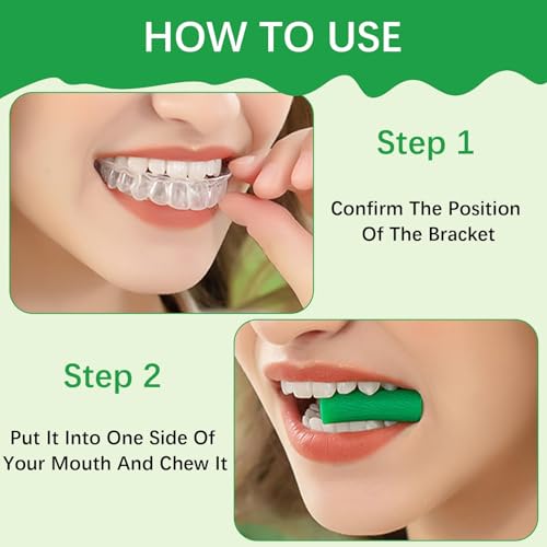 20 Stück Aligner Chewies, Grün Kieferorthopädische Kauartikel Wiederverwendbar Aligner Tablett Sitzer Minzduft Chewies Waschbar Aligner Chompers für Zahnspangen Unsichtbare Zahnspange beißt