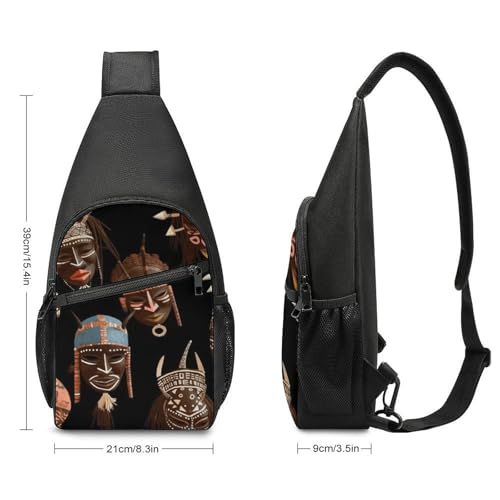 Mochila de hombro tipo bandolera tribal étnica miniatura 2
