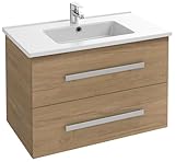 Espace de rangement optimisé : optimisez l’espace de votre salle de bains avec cet ensemble comprenant un meuble à tiroirs et un plan-vasque. Meuble fourni monté (reste à fixer le plan-vasque, percé d’un trou de robinetterie. Robinetterie non fournie)