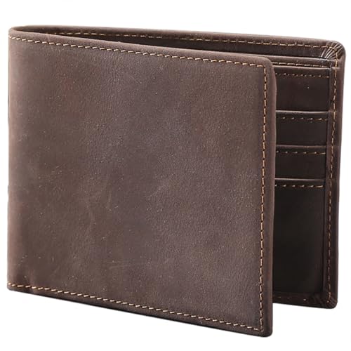 Eurynome Personalized Wallets For Men, Genuine Leather RFID Bifold Wallets Mens Gifts