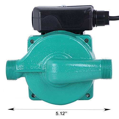 BOKYWOX Centrifugal Pump 110V NPT3/4'' Domestic Hot Water Circulation Pump 3-Speed Hot Water Recirculating Pump 93W Circulator Pump for Solar Heater/Faucet(RS15/6G)