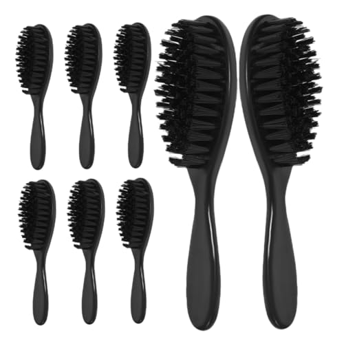 Healeved Barber Beard Brush Set 8pcs Men's Grooming Brush Boar Bristle Face Cleaning Tool