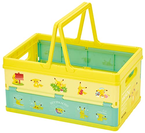 Caixa de armazenamento Skater BWOT13-A, dobrável, estojo de armazenamento, cesta, Pokemon, 15 x 9,8 x 7,7 polegadas (38 x 25 x 19,5 cm)