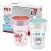 NUK Magic Cup Trinklernbecher | 8+ Monate | 230 ml | auslaufsicherer 360°-Trinkrand | BPA-frei | rot | 2 Stück