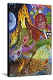 Trends International Trippie Redd - Trip at Knight Album Cover Wall Poster, 14.72' x 22.37', Stretched Canvas