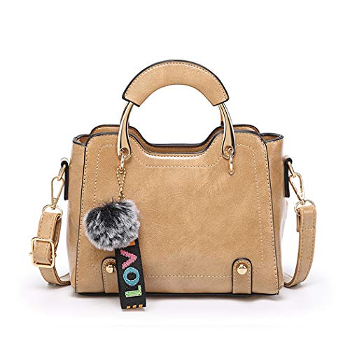 BUKESIYI Femme Sac bandouliere Sacs a main Petit Cuir Sacs Menotte Sacs épaule Sacoche Mode CCFR77192 Kaki Cover