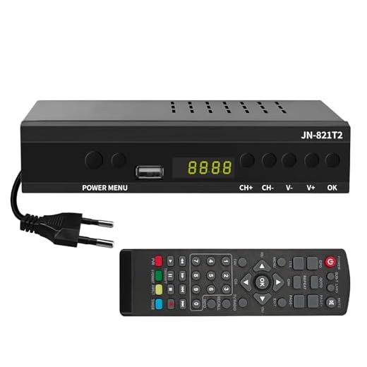 TDT HD Receptor, Decodificador Terrestre, TDT Full HD -DVB-T2 - Compatible con HEVC265 - Digital Full HD 1080p/ Dolby/MPEG-2/4, H.265, HD, DVB-T2