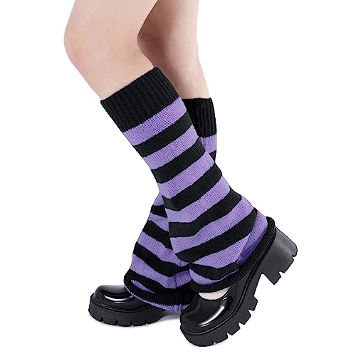 Komorebi Leg Warmers Y2K Kawaii Leg Warmers for Girl Women Cute Knitted Socks Y2K Harajuku Goth Accessories3