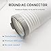Portable Air Conditioner Exhaust Hose Coupler Window Adapter A/C Connector, 5.9 inch Suit for Air Conditioning Exhaust Port (Round)