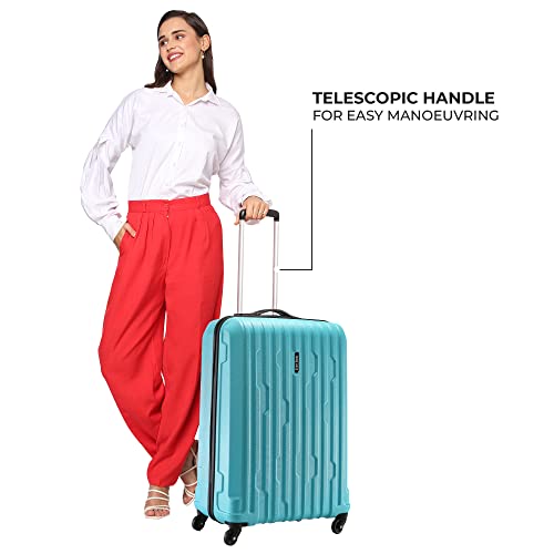 Image of Stony Brook by Nasher Miles Storm Hard-Sided Polycarbonate Check-in Luggage Teal 28 inch |75cm Trolley Bag