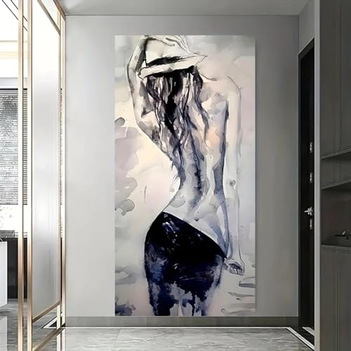 Affiches de beauté sexy aquarelle minimaliste impression toile salon 75x150