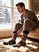 cosyone1997 Mens Fuzzy Slipper Socks with Grips Warm Sherpa Lined Winter Socks Cozy Gifts for Men Size L/XL