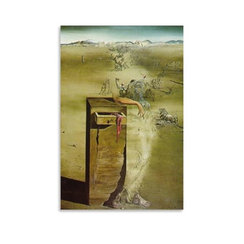 Poster Salvador Dalí sur toile 50x75 cm pour décoration d'intérieur épurée