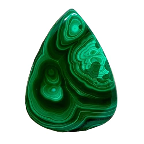 Cabochon malachite naturelle 44x33mm pour réparer ou monter un collier