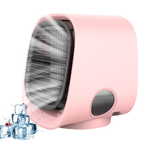 KUANTAN Tragbarer Luftkühler, tragbarer Luftkühler mit USB-Aufladung, persönlicher Luftventilator, leiser Desktop-Kühler, Luftbefeuchter für Heimbüro, Schlafsaal, Reisen Cover