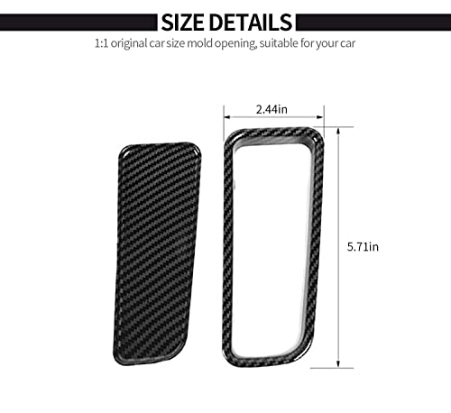 Voodonala Carbon Fiber Center Console Gear Shift Storage Box Trim Compatible with Dodge Charger 2015-2021 by Voodonala - Used condition - Image 6