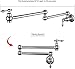WOWOW Chrome Pot Filler Faucet - Brass Pot Filler Wall Mount Kitchen Stove Faucet with Double Joint Swing Arms