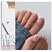 BTArtboxnails XCOATTIPS Toe Nail Tips - Lamp-Curable Sharp Square Pink Press On Toenails for Women, 150 Soak Off French Tip Toe Nail Extensions in 15 Sizes, Builder Gel & Top Coat Required