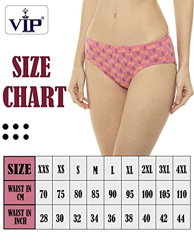 Image of VIP Feelings Passion Women's Inner Elastic Cotton Hipster Panty Printed- Assorted Colours
