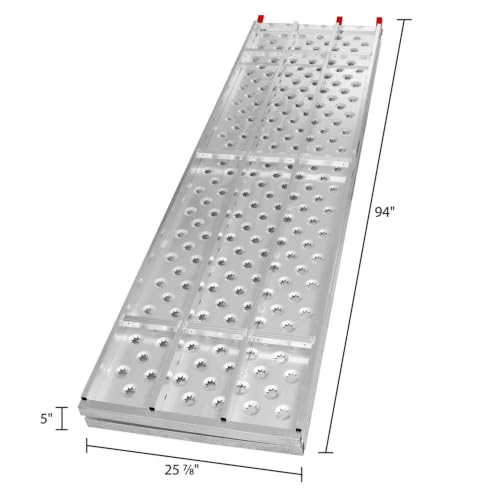 Image of ATV Ramp for Pickup Truck, 7'10 inch x 50 inch, 1,500 lb, Black Widow